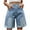 Light Blue, variant on YYUIJK Womens Denim Shorts Stretchy Skinny Distressed Ripped High Waisted Rollup Summer Designed Ladies Boyfriend Hot Denim Jeans Short Pants Dark Blue XXL