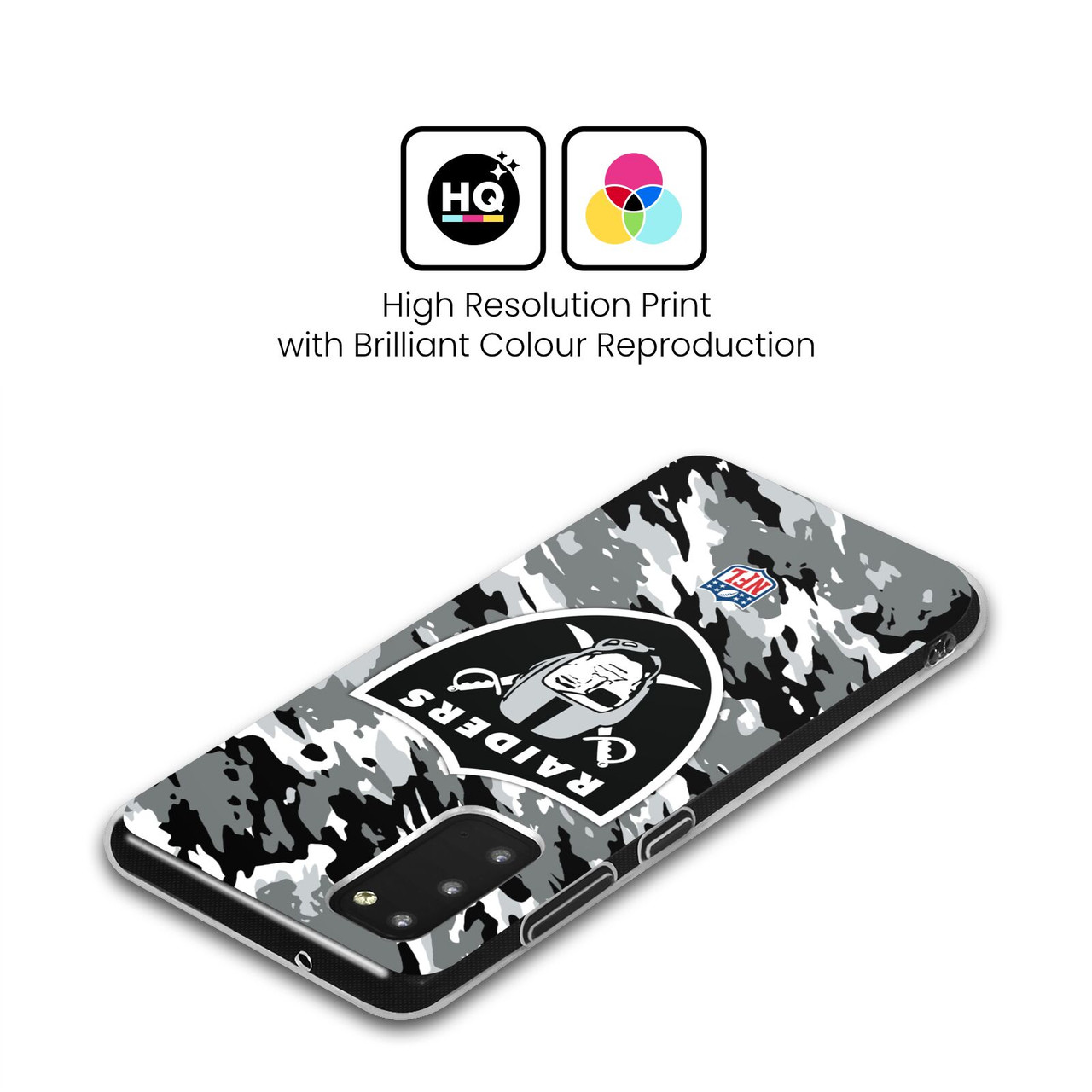 Head Case Designs NFL Las Vegas Raiders Logo Camou Soft Gel Case for Samsung Galaxy A53 5G (2022)