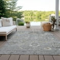 thumbnail image 6 of Addison Rugs Chantille Indoor/Outdoor Traditional Formal Gray Washable Rectangle Rug, 10' x 14', 6 of 6