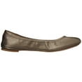 thumbnail image 6 of Lucky Brand Emmie Pewter Classic Ballet Leather Flat Slip On Rounded Toe Shoes Wide (Pewter, 5), 6 of 8