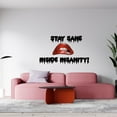 thumbnail image 2 of Sexy Lip Bite Frank Furter Transsexual From Transylvania Home Wall Decal Quotes Sticker - Stay Sane Inside Insanity | 13" x 20" Vinyl Living Room Bedroom Rocky Horror Decor Design Adhesive Decoration, 2 of 5