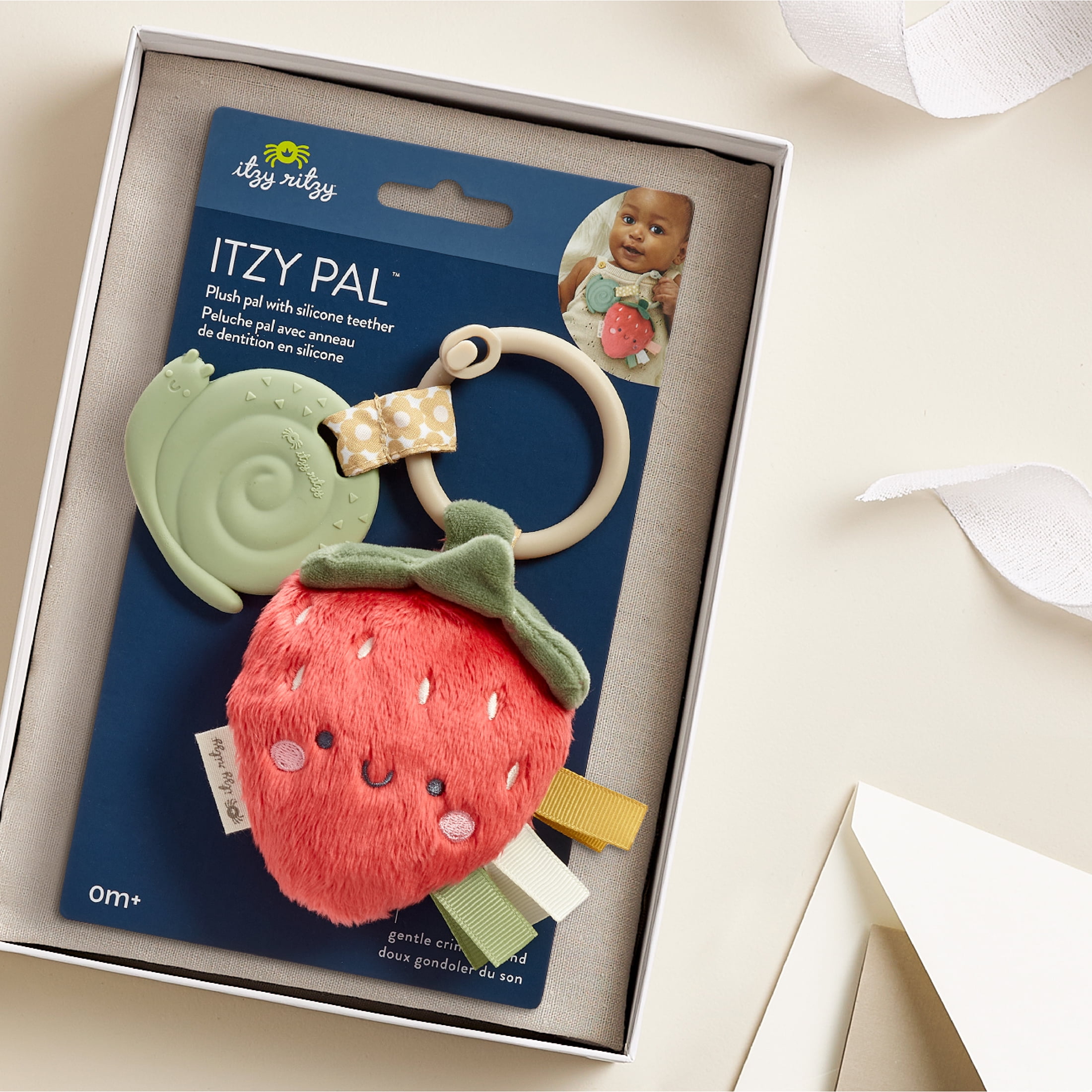 Itzy Ritzy Itzy Pal Strawberry Infant Toy and Teether