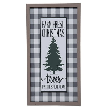 Transpac Wood 14.96 in. Multicolored Christmas Tree Decor