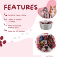 thumbnail image 4 of Pawpourri 950ml French Dog Printed Pet Bowl – Multicolor, 6" x 2.6" | Non-Slip Stainless Steel Bowl for Dogs & Cats | Easy to Clean & Durable, 4 of 6