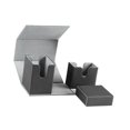 thumbnail image 4 of Estuche organizador para baraja de cartas perfke soporte para cartas coleccionables negro gris, 4 of 9