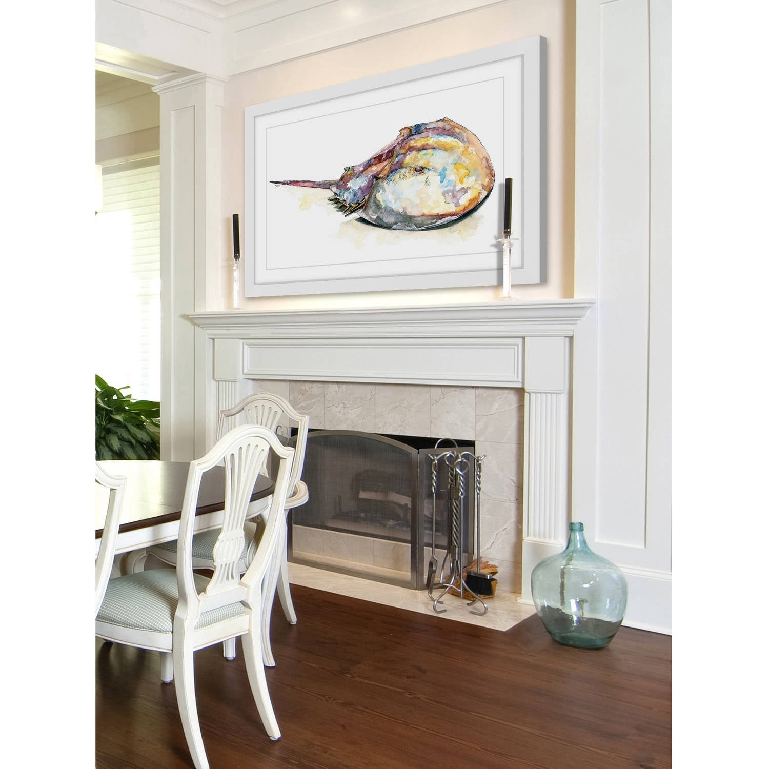 Marmont Hill "Horseshoe Crab" by Rachel Byler Framed Painting Print