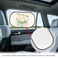 thumbnail image 4 of Yuyamidu Frog Car Window Sun Shades for Side Window Lotus Baby Windows Shades for Car 2pcs Baby Car Window Sun Shades Sun Glare and UV Rays Protection for Your Child, 4 of 7
