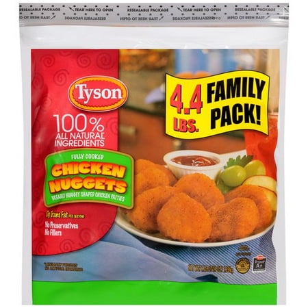 Tyson Chicken Nuggets, 64 oz - Walmart.com