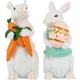 thumbnail image 5 of Fiudx Estatua de Zanahoria de Pascua de Primavera, Figura de Conejo de Resina, Temática Primaveral, Decoración para Fiesta de Pascua, Ideal para Bodas, Exhibición de Mesa Navideña, 1 Pieza, 5 of 6