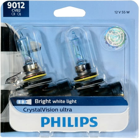 Philips 9012 Crystalvision Ultra Headlight, Pack of 2