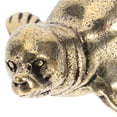 thumbnail image 3 of OUNONA Set of 4 Small Golden Brass Seal Figurines for Marine Animal Decor and Versatile Home Display Accents, 3 of 6