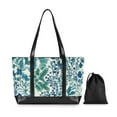 thumbnail image 7 of FORMRS Canvas Laptop Tote Bag for Women with 15.6" Computer Compartments Shoulder Handbag, Beautiful Leaves Pattern, 7 of 7