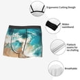 thumbnail image 3 of Balery Ocean Wave Crash Calzoncillos bóxer para hombre, ropa interior de algodón suave y transpirable con cinturilla de nailon-Medium, 3 of 5
