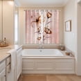 thumbnail image 3 of Curtains 84 Inches Long 2 Panels, Light Orange Spring Floral Grommets Window Treatment Curtain, Ombre Modern Art Vintage Thermal Curtains Drapes for Living Room/Bathroom, 3 of 9