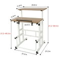 thumbnail image 4 of SDADI L101XWFDT Adjustable Height Mobile Standing Office Computer Desk, 4 of 9