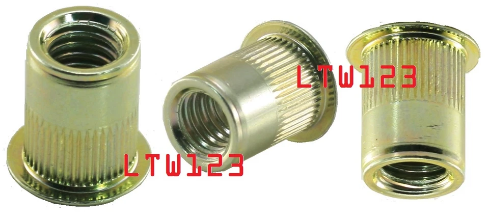 CIRCLE- (10) 5/16-18 Steel Rivet Nut Insert