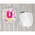 thumbnail image 4 of Carolines Treasures CJ2005-USCM Letter U Flowers & Butterflies Pink Compact Mirror, 4 of 4