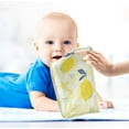 thumbnail image 7 of Baby Gauze Towels for Kids Soft Handkerchief Newborn 100% Cotton Bright Lemon Leaves Triangles Absorbent 12x12 Inch 3 Pack, 7 of 7