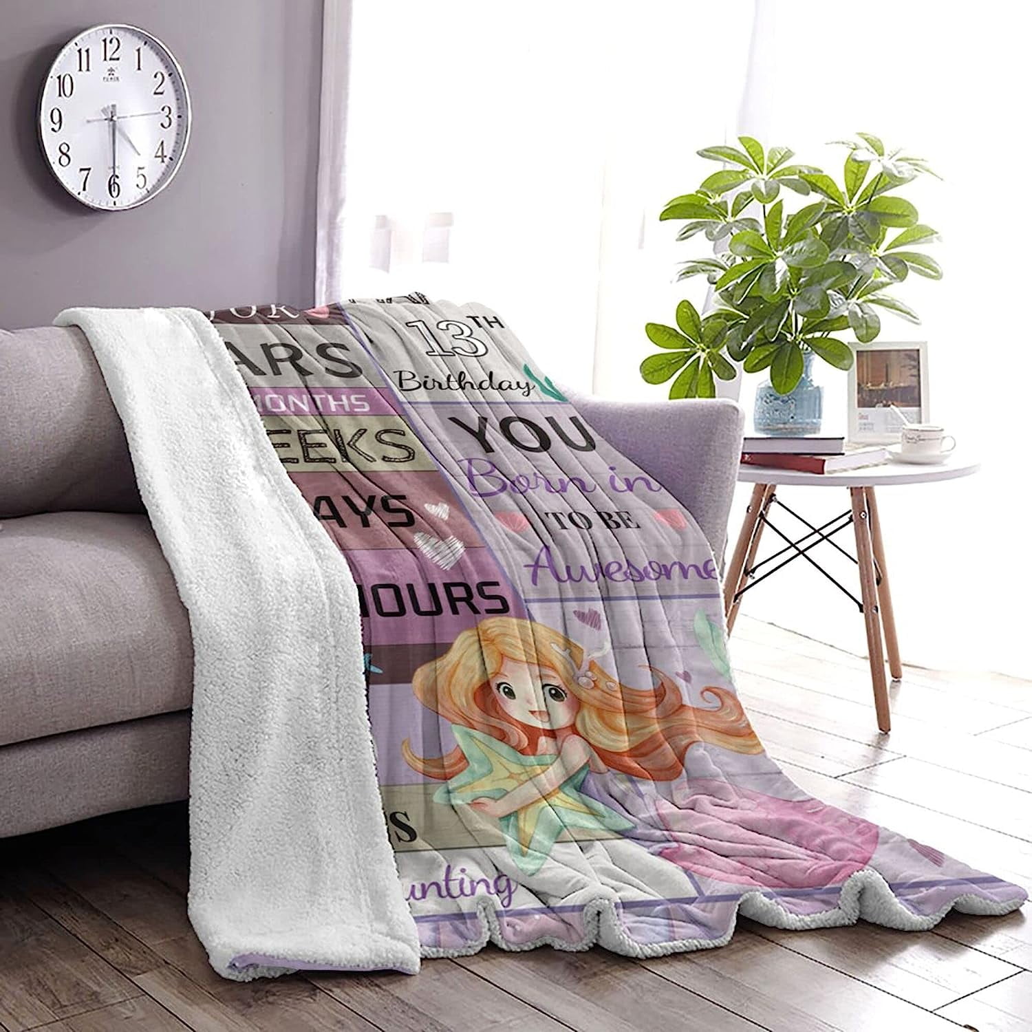  Joyloce Sweet 14th Birthday Gifts for Girls Blanket 60x50,  Sweet 14 Gifts for Girls - Best 14th Birthday Gift Ideas - Funny Gift for  14-Year-Old Girl - 14th Bday Party Decorations