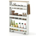 thumbnail image 1 of Costway Rolling Kitchen Slim Storage Cart Mobile Shelving Organizer w/ Handle, 1 of 10