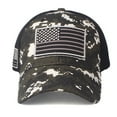 thumbnail image 5 of IDALL American Flag Hat Baseball Cap Spring And Summer Fashion Flag Hat Wash Old Letter Baseball Hat Running Hat Hats for Women Black One Size, 5 of 8