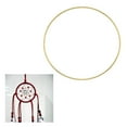 thumbnail image 2 of segolike Gold Metal Dreamcatcher Rings Wreath Macrame Craft Hoops 8cm, 2 of 9