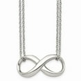 thumbnail image 1 of White Stainless Steel necklace with pendant 18 in 1 mm, 1 of 3
