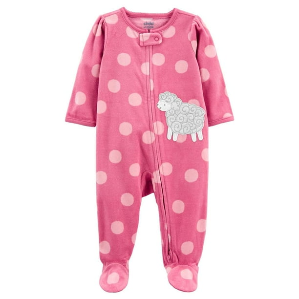 Mameluco Carter´s Child of Mine Rosa Estampado Lunares 0-3M