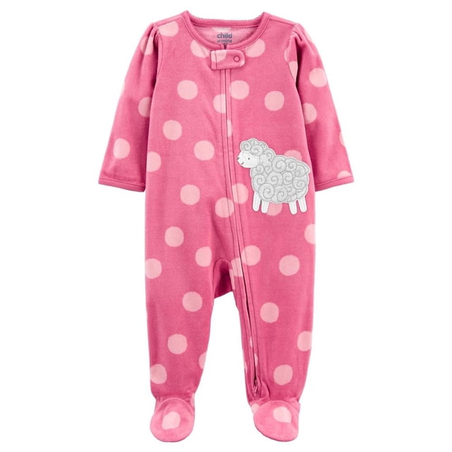 Mameluco Carter´s Child of Mine Rosa Estampado Lunares 0-3M