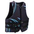 thumbnail image 1 of Chaleco salvavidas EPE de lana perlada para adultos, azul y negro, para lancha motora junto al mar, para natación, pesca, suministros a la deriva, azul, negro, L, 1 of 10
