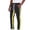 Yellow, variant on Mens Stripe Track Pants Color Block Side Stripes Slit Y2k Drawstring Zipper Pockets Casual Skinny Fit Stretch Trousers Elastic Jogger Gym Workout Pants Streetwear Red