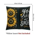 thumbnail image 4 of nygtbtfer Yellow White on Black Outdoor Pillow Covers Set of 2,Decorative Throw Pillow Case, Linen Soft Cozy Cushion Pillowcases, 4 of 7