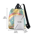 thumbnail image 3 of FORMRS Women's Travel Backpack Purse Anti-Theft Hidden Pockets Casual Shoulder Bag, Retro Beige Rainbow, 3 of 7