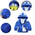 thumbnail image 3 of MXIEZI Kids Toddler Boys Spring Jacket Outwear for 1-7 Years Old Baby Autumn Cartoon Zipper Hoodies Coat, 3 of 9