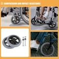 thumbnail image 3 of GAXIRE 4 Pcs Roulettes avant de Fauteuil Roulant Robustes Installation Facile Stable Remplacement Polyvalent, 3 of 8