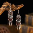 thumbnail image 4 of Pendientes bohemios pequeños y cortos Pendientes de cuentas redondas vintage Your Daisy Jewelry, 4 of 6