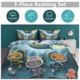 thumbnail image 5 of The Octonauts 3 Pieces Bedding Set 3D Printed Lightweight Bed Quilt Set Comforter Cover Set for Girls Kids Teens, 1 Quilt Cover 2 Pillowcases 79"x90", 5 of 8