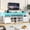 White, variant on ANPOO LED TV Stand for 75” 80" 85" TVs, Tall Entertainment Center with 4 Door Storage Cabinets, Modern Glossy Gaming TV Console with for Living Room