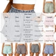 thumbnail image 2 of Cutuoiiu Women's High Waist Gingham Shorts Elastic Ruffled Waist with Ruffle Hem, Casual Summer Beach Shorts with Pockets, 2 of 6