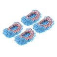 thumbnail image 2 of Zapatillas perezosas mopa zapatillas limpiador suave cubierta de reutilizable limpieza de calcetines lavables para pies 4/Set Azul perfecl Zapatillas de trapeador, 2 of 8