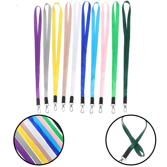 UPGRATOR 10Ud Lanyards Para Tarjetas De Trabajo Colgantes Con Creativa Material Duradero Uso Práctico
