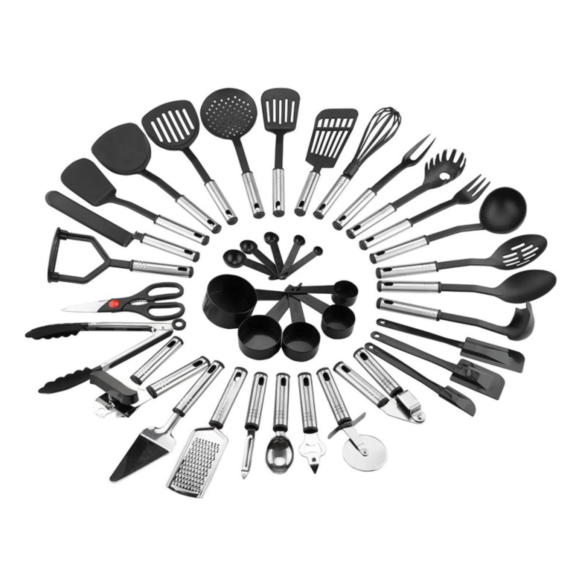 Kozart 39PCS Stainless Steel Kitchen Utensil Set,Non-Stick Cooking