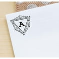 thumbnail image 5 of Printtoo R-40 Swirl Border Triangle A Alphabet Monogram Initial Self Inking Rubber Stamp Office Stationary, 5 of 6