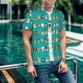 thumbnail image 6 of KLL Cartoon Dogs for Men's Baseball Shirts,Short Sleeve Casual Shirts Button Down Shirt for Men Beach Summer Wedding Shirt-Medium, 6 of 7