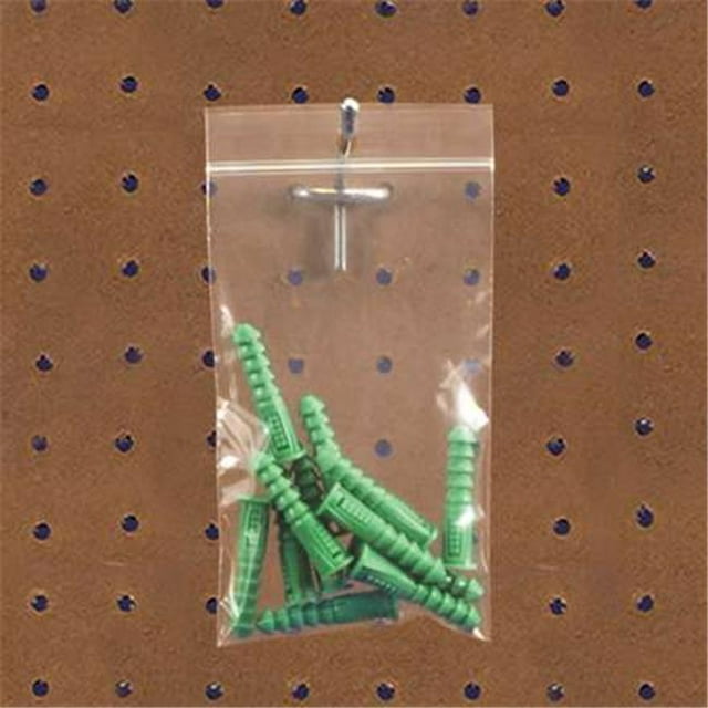 10 x 12 Po 2 Mil Sacs en Poly Refermables avec Trou de Suspension - Pack de 1000