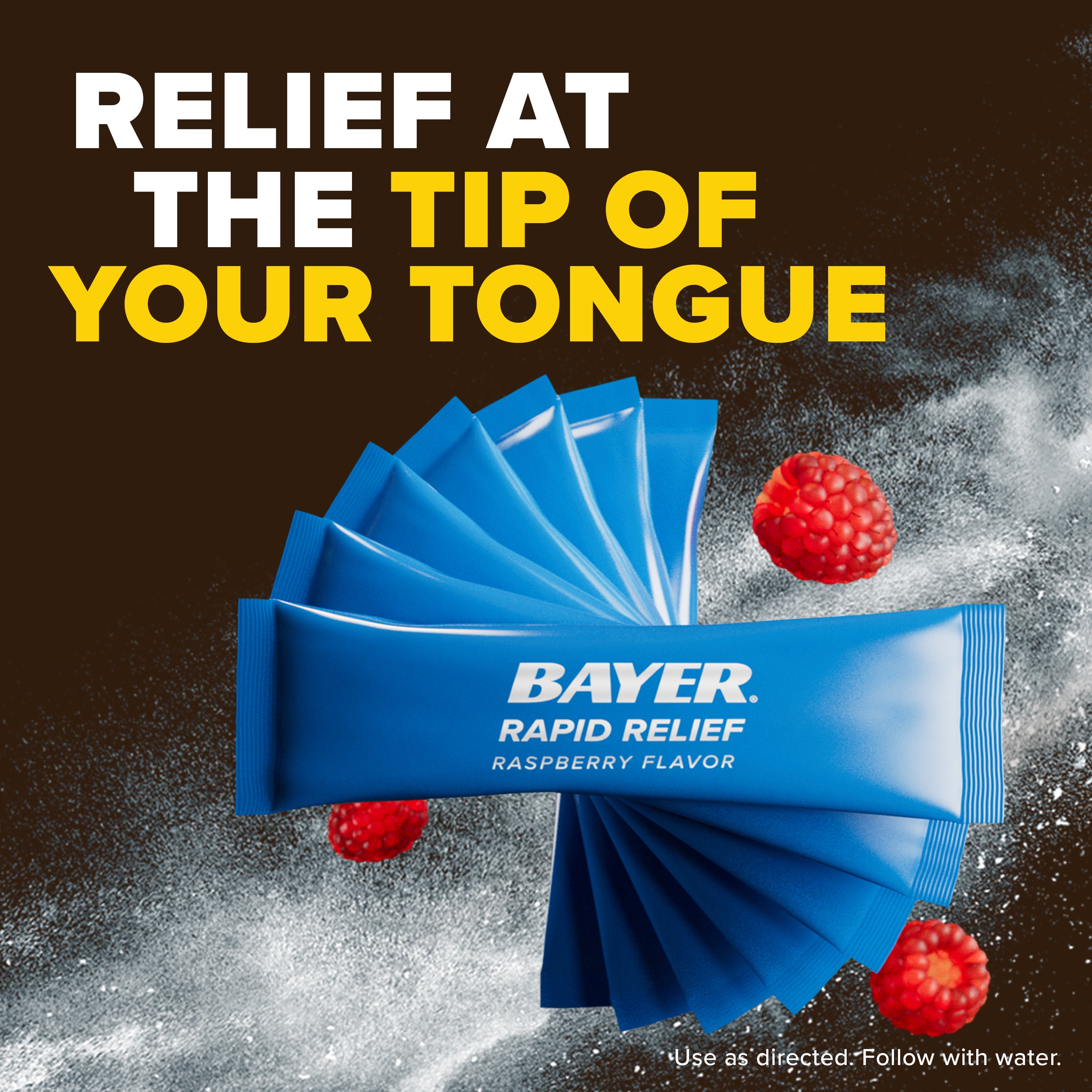 (2 pack) Bayer® Rapid Relief, Fast Acting Headache Relief, Muscle and Body Pain Reliever, 20ct