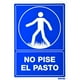 thumbnail image 1 of Letrero No Pise El Pasto Proteccion Civil 1 Pieza Surtek SES23, 1 of 3