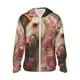 thumbnail image 1 of Fotbe Haired White Horse Chaqueta con Protección Solar UPF 50+ para Hombre y Mujer, Camisa con Capucha y Bolsillos-Small, 1 of 7