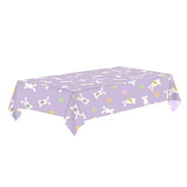 Easter Tablecloth,54 X 108 Inch Seasonal Rectangle Washable Easter Eggs Floral Bunny Table Linen Holiday Table Cover for Indoor Outdoor Party Dinner Decor,Happy Easter Spring Home Decor