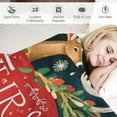 thumbnail image 3 of COMIO Christmas Deer Blanket Christian Deer Throw Blanket Deer Stuff Animal Gifts for Girls Boys Kids Women Man Deer Lovers Warm Soft Cozy Plush Flannel Blanket Decor for Couch Sofa Bed, 3 of 6